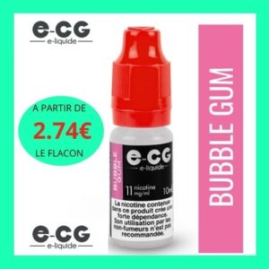 E-liquide e-cg initiale bubble gum liquide ecg