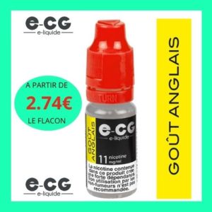 E-liquide e-cg initiale gout anglais liquide ecg