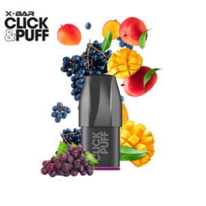 pod x-bar click and puff raisin mangue