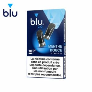 recharges capsules blu 2.0 menthe douce 9mg 18mg