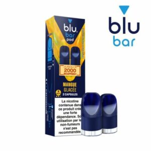 Capsules Blu Bar Pods Mangue Glacée 9mg/ml