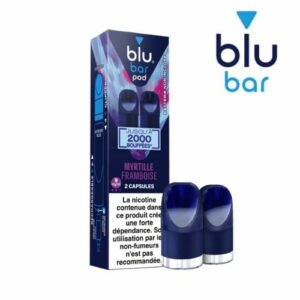 Capsules Blu Bar Pods Myrtille Framboise 9mg/ml