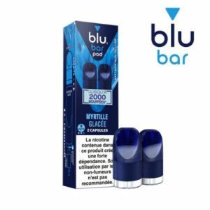 Capsules Blu Bar Pods Myrtille Glacée 9mg/ml