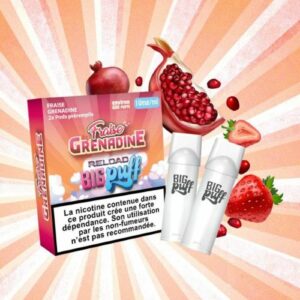 Recharge Fraise Grenadine Big Puff Rechargeable (Reload)