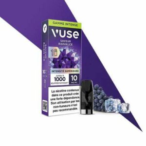 Pod Vuse reload 1000 raisin ice 1 recharge 10 mg