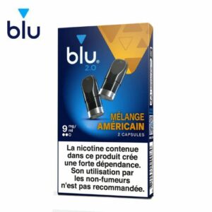 Blu 2.0 Recharges Mélange Américain 9mg (Pack de 2)